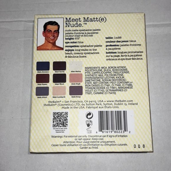 thebalm Meet Matt(e) Nude Eyeshadow Palette - Picture 5 of 9